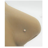 7 Small 1.5mm Gem Crystal Claw Set Straight Nose Stud L Bend Shape Bent Post Pin Jewelry 22 gauge 22G Pin Assorted Colors - I Love My Piercings!