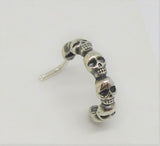 20G Skulls Nose Ring Stud Nose Hoop Nose Jewelry Nose Piercing L shape nose hoop Skull Jewelry 20 gauge Nostril jewelry - I Love My Piercings!
