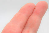 Gold Super Tiny Teeny 1mm Diamond Gem Crystal Claw Set Straight Nose Stud You Bend L Bend Shape Bent Post Pin Jewelry 22 gauge 22G Pin Nostril - I Love My Piercings!