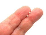 Claw Set Straight Nose Stud L Shape Bent Post Pin Jewelry 22 gauge 22G Nose Jewelry Rose Gold 2mm Diamonds - I Love My Piercings!