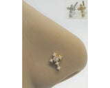 20G Cross Nose Stud Christian Nose Jewelry Christian Cross Nose Ring L Shape Stud - I Love My Piercings!