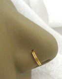 20G Gold Silver Nose Ring Hoop Nose Jewelry 20 Gauge 20 Gage Snap In Nose Hoop Hinged Nose Hoop Ring