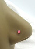 22G Opal White Pink Blue Green Nose Stud L Shape Nose Ring Jewelry Pin Earring 22 Gauge - I Love My Piercings!