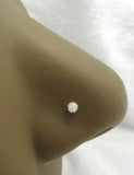 22G Opal White Pink Blue Green Nose Stud L Shape Nose Ring Jewelry Pin Earring 22 Gauge - I Love My Piercings!