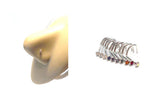 10 Piece Surgical Steel Crystal CZ Nose Screws Studs Cork Curl Twist 20 gauge - I Love My Piercings!