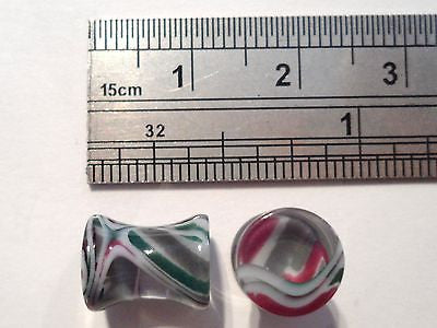 Pair COLORFUL Double Flare Ear Lobe Plugs 2 gauge 2g - I Love My Piercings!