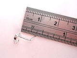 Nose Stud Pin Ring L Shape Post Clear Crystal Dancing Flower 20g 20 gauge - I Love My Piercings!