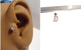 Surgical Steel Star Clear CZ Cartilage Tragus Straight Barbell Stud 16 gauge - I Love My Piercings!