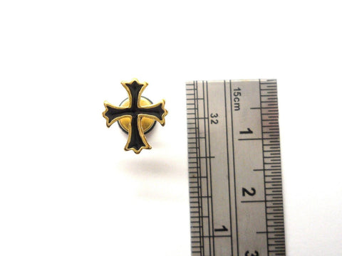 18k Gold Plated Cross Tragus Cartilage Helix Conch Jewelry Stud 16 gauge 16g - I Love My Piercings!