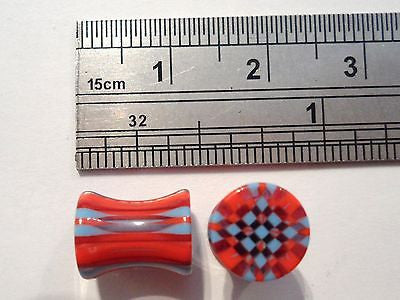 New Pair Double Flare Acrylic Ear Lobe Plugs 2 gauge 2g - I Love My Piercings!