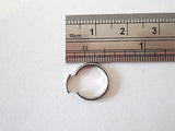 Stainless Steel Segment Hoop Septum Ring 16 gauge 16g 10mm diameter - I Love My Piercings!