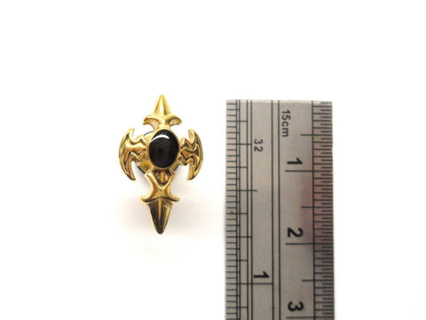18k Gold Plated Cross Shield Tragus Cartilage Helix Conch Post Stud 16 gauge 16g - I Love My Piercings!