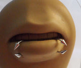 Surgical Steel Horseshoes Spiked Spikes Snake Bites Lip Rings 16 gauge 16g 8mm - I Love My Piercings!