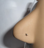 10K Yellow Gold Star L Shape Pin Stud Post Jewelry 22 gauge 22g - I Love My Piercings!