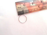 10k White Gold NOT PLATED Seamless Nose Hoop Ring Stud Jewelry 20 gauge 20g - I Love My Piercings!