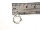 Stainless Steel Easy to Use Segment Side Lip Labret Hoop Ring 14 gauge 14g 8mm - I Love My Piercings!