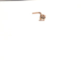 10K Gold 2.5mm Diamond cz Crystal 4 Claw Set Pronged Nose Pin Stud 22 gauge 22g - I Love My Piercings!