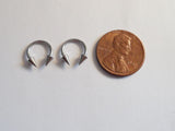 Surgical Steel Horseshoes Spiked Spikes Snake Bites Lip Rings 16 gauge 16g 8mm - I Love My Piercings!