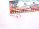 Sterling Silver Nose Bone Stud Pin Ball End Clear CZ Hoop Dangle 22 gauge 22g - I Love My Piercings!