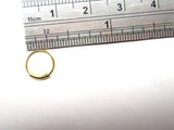18k Gold Plated Nose Bar Fancy Hoop Jewelry 7 mm Diameter 20 gauge 20g - I Love My Piercings!