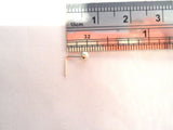 10K Gold Claw Set Pronged White Pearl L Shape Nose Pin Stud Ring 22 gauge 22g - I Love My Piercings!