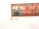 10K Yellow Gold Rose Flower Nose Jewelry Bone Ball End Post Pin 20 gauge 20g - I Love My Piercings!