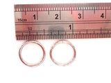 Stainless Steel Segment SNAKE BITES Lip Hoops Rings 16g 16 gauge 10mm Diameter - I Love My Piercings!