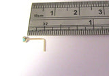 10K Yellow Gold Turquoise Stone Nose Stud L Shape Pin Post Ring 20 gauge 20g - I Love My Piercings!