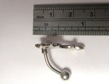 VCH Clit Hood Curved Barbell Mosaic Crystal Filigree Flower  14 gauge 14g - I Love My Piercings!