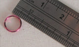 Small Little Tiny Purple Titanium Plated Seamless Hoop Barbell 20 gauge 20g - I Love My Piercings!