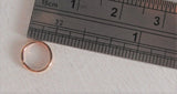 Small Little Tiny Rose Gold Titanium Plated Seamless Hoop Barbell 20 gauge 20g - I Love My Piercings!