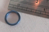 Dark Blue Niobium Seamless Continuous Nose Nostril Hoop Ring 16 gauge 16g - I Love My Piercings!