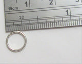 Sterling Silver Seamless with Tab Small Nose Nostril Hoop Ring 20 gauge 20g - I Love My Piercings!