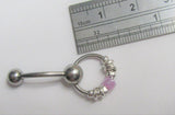 Surgical Steel Hoops N Beads Blast VCH Clitoral Clit Hood Bar Jewelry 14 gauge 14g - I Love My Piercings!