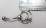 Stainless Surgical Steel Hoops Dangle VCH Vertical Clitoral Clit Hood Ring 14g - I Love My Piercings!