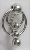 Stainless Surgical Steel Hoops Dangle VCH Vertical Clitoral Clit Hood Ring 14g - I Love My Piercings!