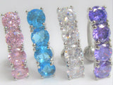 Surgical Steel Gem Crystal Row VCH Vertical Clitoral Hood Bar Ring Post 14G - I Love My Piercings!