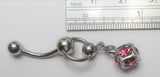 Gem Catch Ball Hoop Dangle VCH Vertical Clitoral Clit Hood Bar Post Ring 14g - I Love My Piercings!