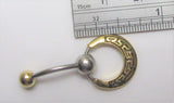 14k Gold Plated Hoop Dangle VCH Vertical Clitoral Clit Hood Surgical Post 14g - I Love My Piercings!
