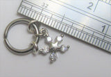 Horizontal Hood Clit Clitoral HCH Clear Gem Crystal Star Dangle Hoop Ring 16G - I Love My Piercings!
