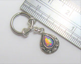 Horizontal Hood Clit Clitoral HCH Mauve Opal Filigree Dangle Hoop Ring 16 Gauge 16G - I Love My Piercings!