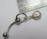 Mauve Opal Ornate Dangle VCH Vertical Clitoral Clit Hood Bar Post Ring 14g - I Love My Piercings!