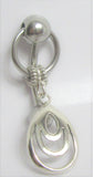 Sterling Silver Looped Dangle VCH Vertical Clitoral Clit Hood Bar Post Ring 14g - I Love My Piercings!