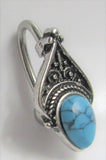 Turquoise Ornate Looped VCH Vertical Clitoral Clit Hood Bar Post Ring 14 gauge - I Love My Piercings!