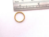 Gold Hinged Hoop for Migraines 16g 8 mm or 10 mm - I Love My Piercings!