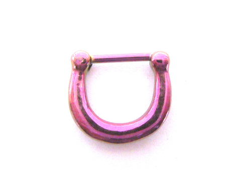 Purple Titanium Hoop 16g 9 mm diameter - I Love My Piercings!