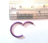 Purple Hinged Hoop 16g Choose Diameter - I Love My Piercings!