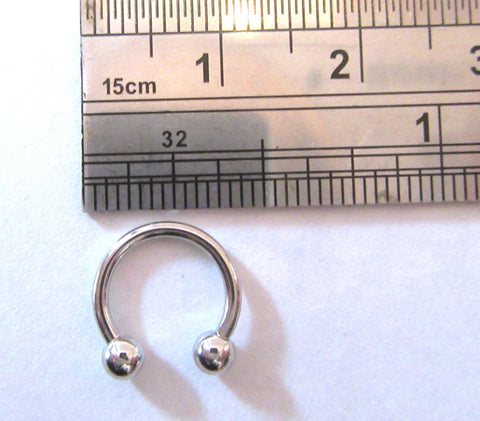 Surgical Steel Horseshoe with Balls Choose Gauge and Diameter - I Love My Piercings!