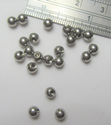 6 pieces of 3mm spare balls for either 20g, 18g or 16g - I Love My Piercings!