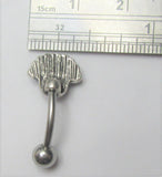 Surgical Steel Truquoise Feathers VCH Hood Clit Ring Bar 14 gauge 14g - I Love My Piercings!